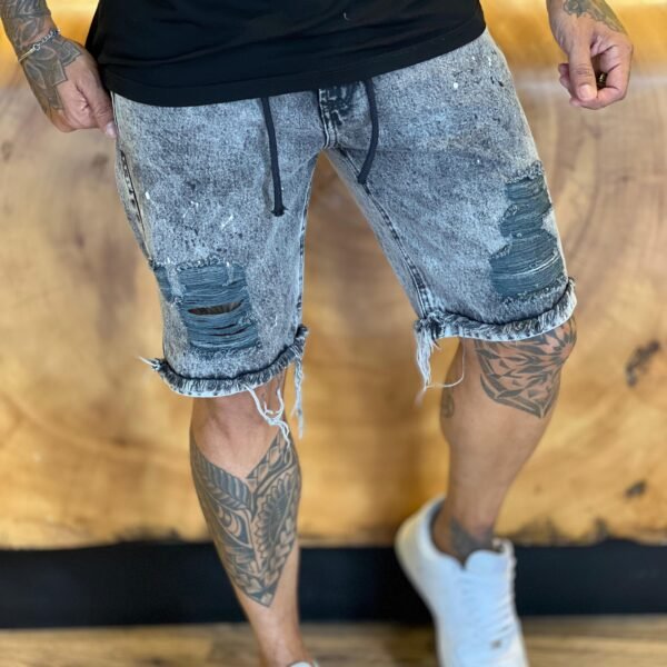 Bermuda jeans cinza Citydenim 86